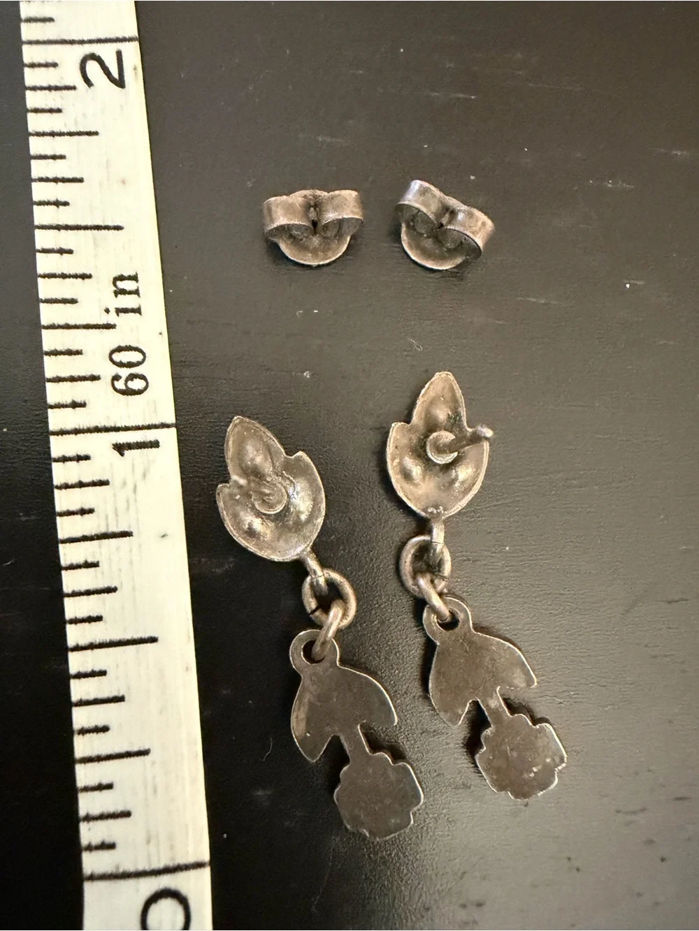 Delicate Black Crystal Leaf Drop Earrings